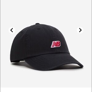 New Balance Black Cap Red Logo